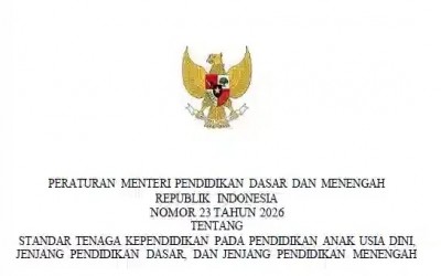 Permendikdasmen Nomor 23 Tahun 2026